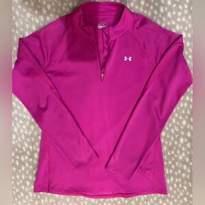Under Armour all season gear 1/4 zip pullover pink